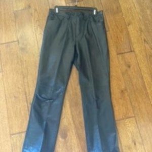 5 Pocket Black Leather Pants size 8
